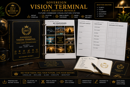 SOVEREIGN VISION TERMINAL Future-Command Visualization System — Print Edition · Desktop · Binder